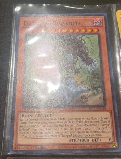 2019 Yu-Gi-Oh! SR13-EN018 Danger! Bigfoot! — front