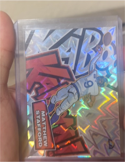 2025 Panini Absolute - Kaboom! Horizontal Matthew Stafford #15 — front