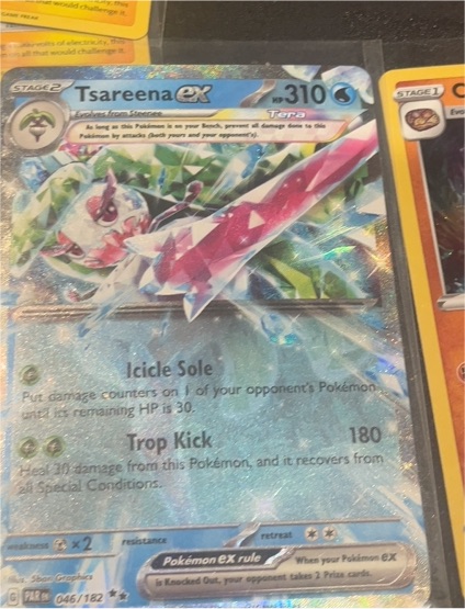 2023 Pokémon SV04: Paradox Rift #046/182 Tsareena EX — front