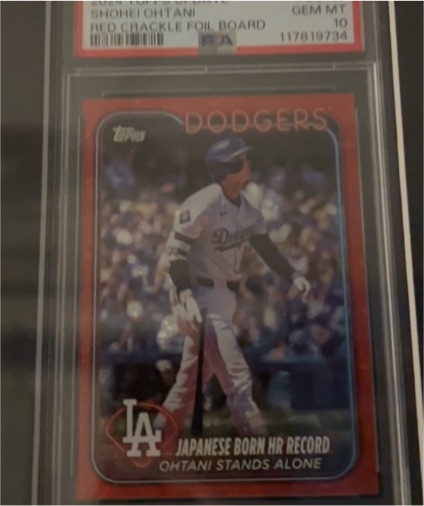 2024 Topps Update #US123 Shohei Ohtani Japanese Born HR Record Dodgers — front