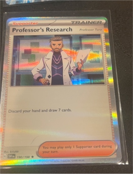 2023 Pokémon Scarlet & Violet #190 Professor's Research Professor Turo — front