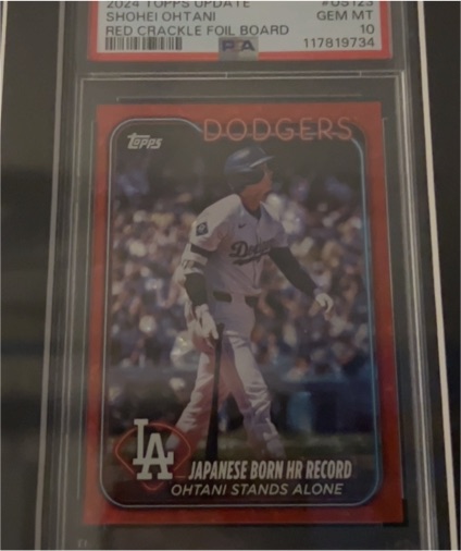 2024 Topps Update #US123 Shohei Ohtani Japanese Born HR Record — front