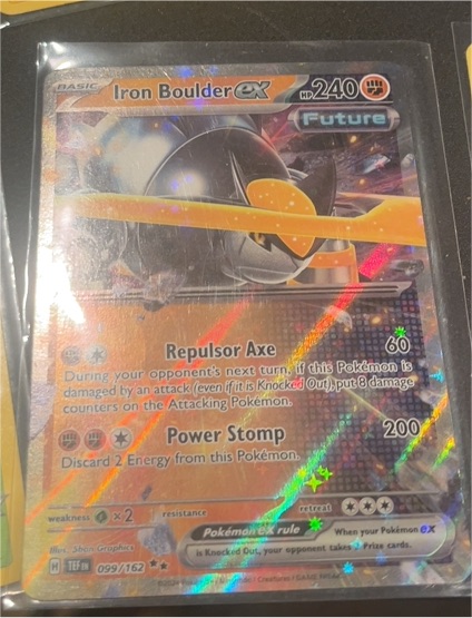 2024 Pokémon Scarlet & Violet Temporal Forces #099 Iron Boulder ex — front