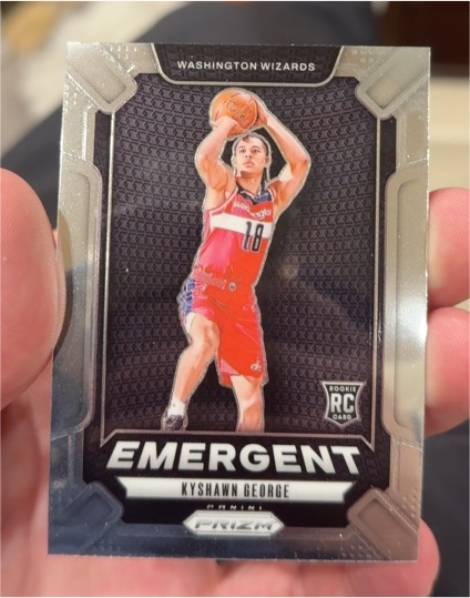 2024-25 Panini Prizm #3 Kyshawn George Emergent — front