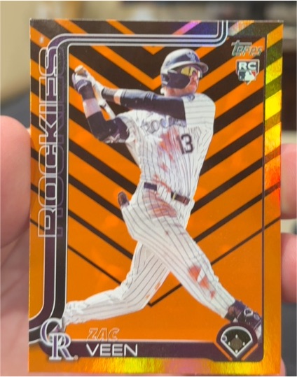 2025 Topps Update #US286 Zac Veen Holiday — front