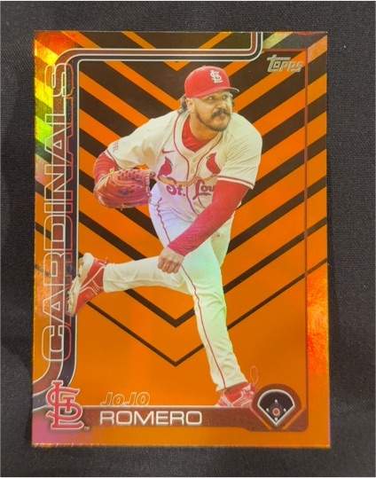 2025 Topps Update Series #US346 JoJo Romero Holiday Foil Parallel — front