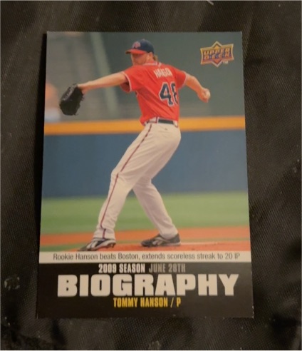 2010 Upper Deck Season Biography #SB-103 Tommy Hanson — front