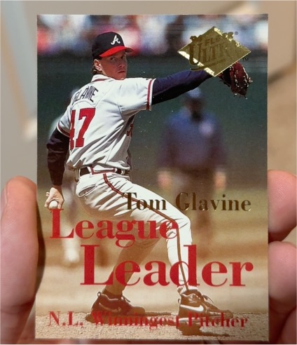 1994 Fleer Ultra #9 Tom Glavine League Leader — front