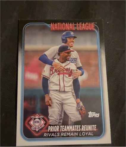 2024 Topps Series 2 #481 Prior Teammates Reunite Freddie Freeman & Ozzie Albies — front