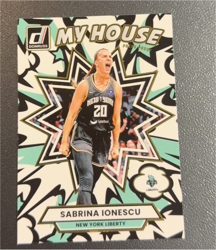 2025 Donruss WNBA My House #1 Sabrina Ionescu — front