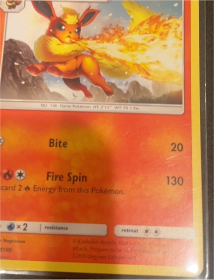 2016 Pokémon #36 Flareon — front