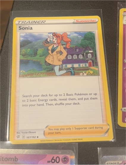 2020 Pokémon Rebel Clash #167 Sonia — front