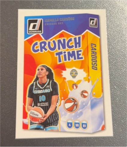 2025 Donruss WNBA #10 Kamilla Cardoso Crunch Time — front