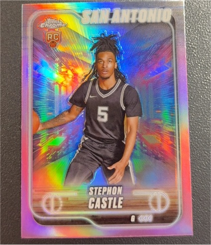 2024-25 Topps Chrome #122 Stephon Castle — front