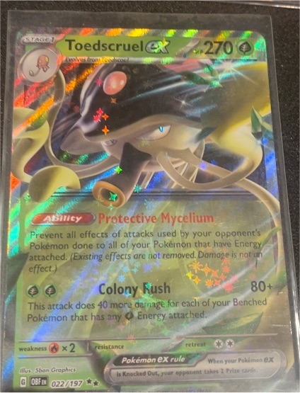 2023 Pokémon SV: Obsidian Flames #022 Toedscruel ex — front