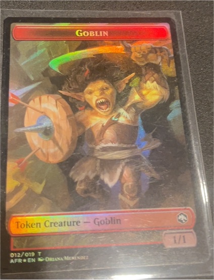 2021 Magic: The Gathering Adventures in the Forgotten Realms #012 Goblin Token — front