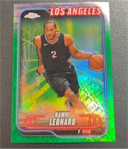 2024-25 Topps Chrome #120 Kawhi Leonard — front