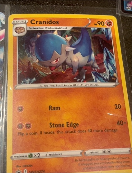 2023 Pokémon SWSH274 Cranidos — front