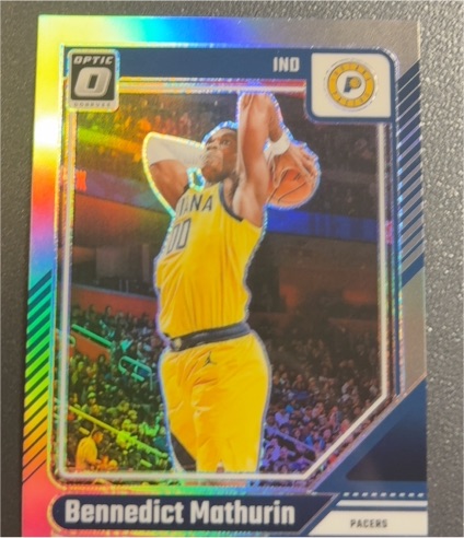 2024-25 Panini Donruss Optic #163 Bennedict Mathurin — front