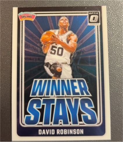 2024-25 Panini Donruss Optic #15 David Robinson Winner Stays — front