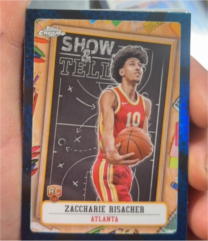 2024-25 Topps Chrome Show & Tell #ST-11 Zaccharie Risacher — front
