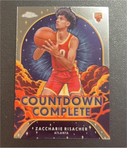 2024-25 Topps Chrome #CC-11 Zaccharie Risacher Countdown Complete — front