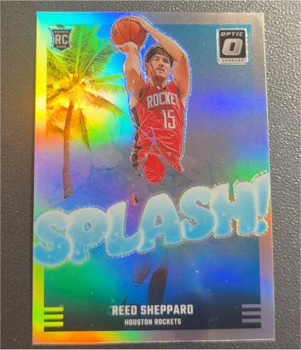 2024-25 Donruss Optic #13 Reed Sheppard Splash! — front