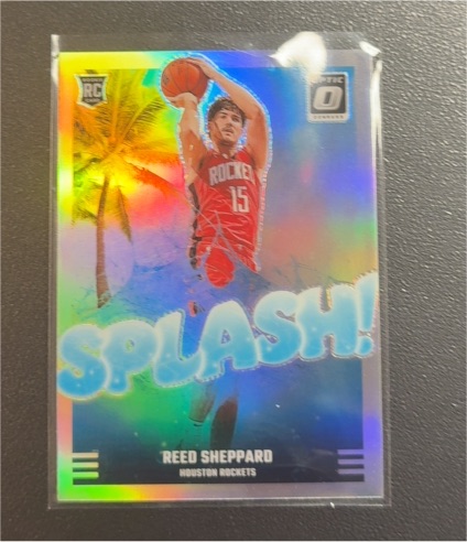 2024-25 Panini Donruss Optic #13 Reed Sheppard Splash! — front