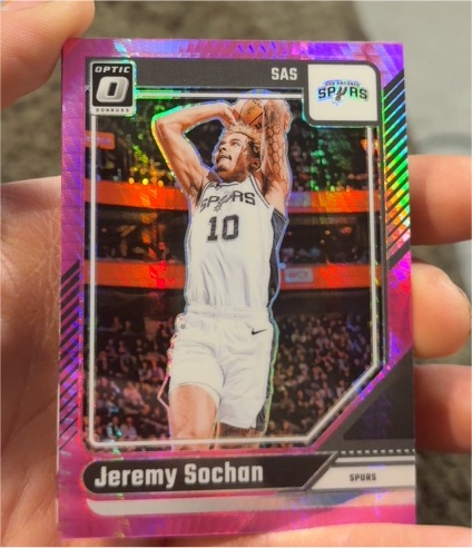 2024-25 Panini Donruss Optic #196 Jeremy Sochan — front