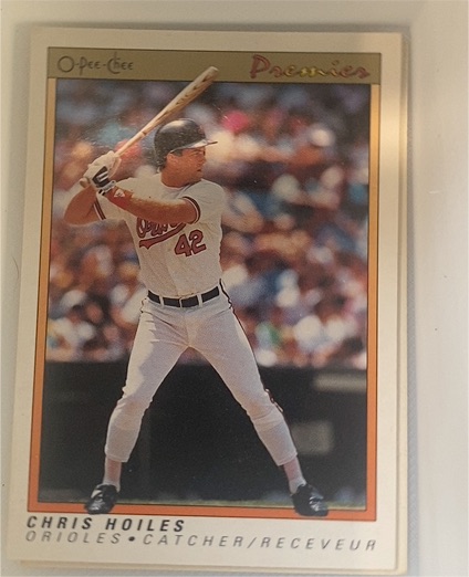 1991 O-Pee-Chee Premier #65 Chris Hoiles — front