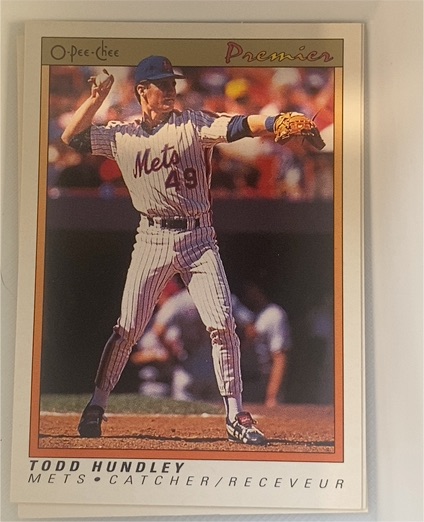 1991 O-Pee-Chee Premier #66 Todd Hundley — front
