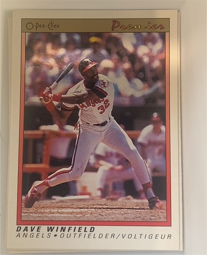 1991 O-Pee-Chee Premier #130 Dave Winfield — front