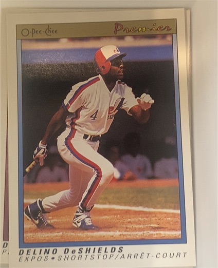 1991 O-Pee-Chee Premier #34 Delino DeShields — front
