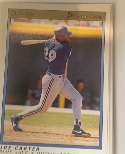 1991 O-Pee-Chee Premier #20 Joe Carter — front