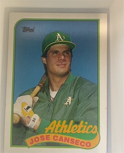1989 Topps #500 Jose Canseco — front
