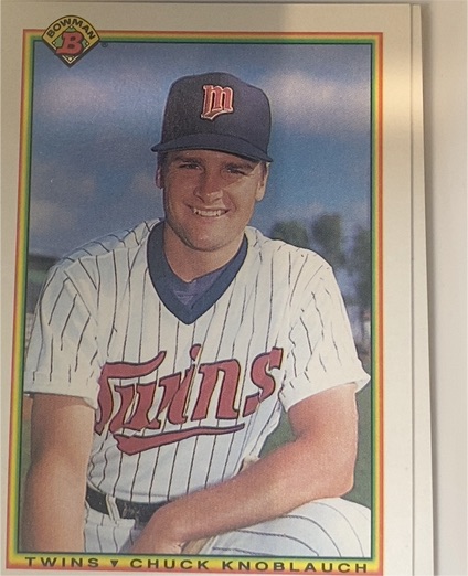 1990 Bowman #415 Chuck Knoblauch — front