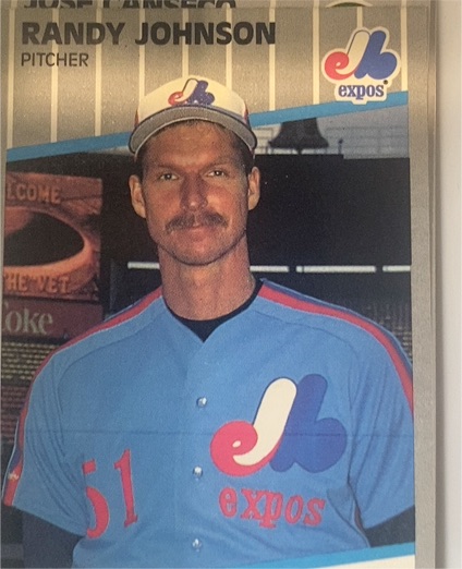 1989 Fleer #381 Randy Johnson — front