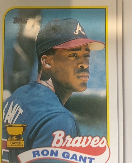 1989 Topps #296 Ron Gant Atlanta Braves — front