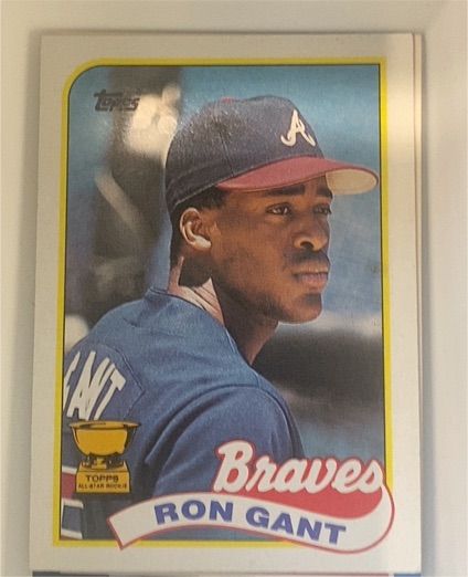 1989 Topps #296 Ron Gant — front