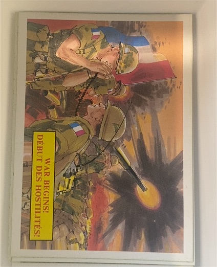 1988 Dart Flipcards Vietnam Facts Series I #5 War Begins! — front