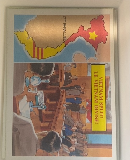 1988 Dart Flipcards Vietnam Fact Cards #13 Vietnam Split — front