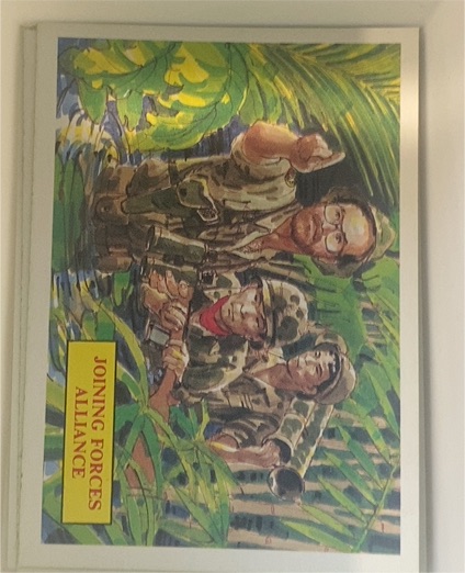 1988 Dart Flipcards Vietnam Facts Series I #32 Joining Forces Alliance — front