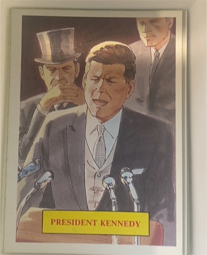 1988 Dart FlipCards Vietnam Fact Cards #18 President Kennedy — front