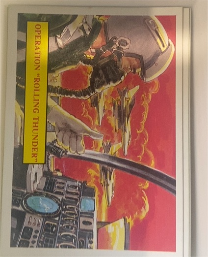 1988 Dart Flipcards Vietnam Facts Series I #28 Operation Rolling Thunder — front