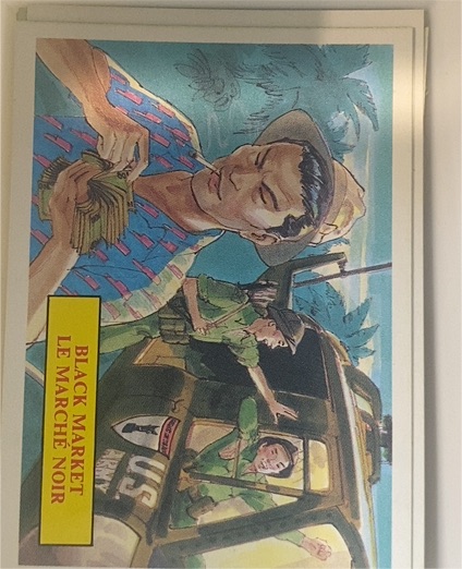 1988 Dart Vietnam Fact Cards #34 Black Market — front