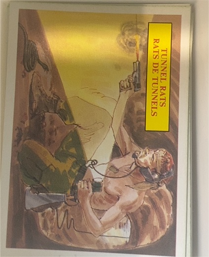 1988 Dart Flipcards Vietnam Facts Series I #36 Tunnel Rats — front