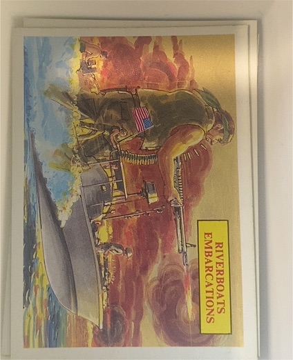 1988 Dart Flipcards Vietnam Facts Series I #50 Riverboats — front
