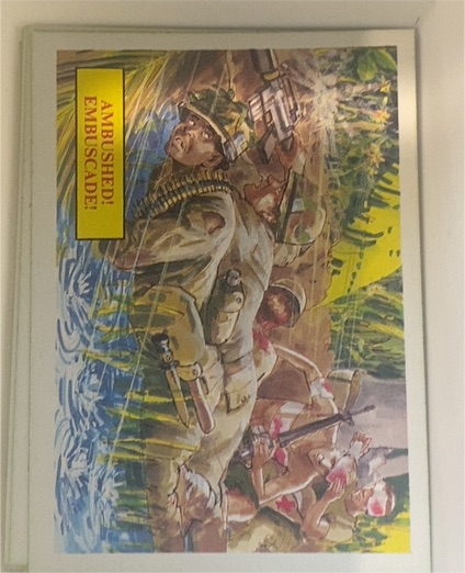 1988 Dart Flipcards Vietnam Fact Cards #56 Ambushed — front