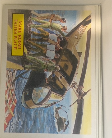 1988 Dart Flipcards Vietnam Facts Series I #63 Make Room! — front