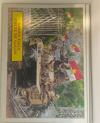 1988 Dart Vietnam Fact Cards Series 1 #65 Saigon Falls — front